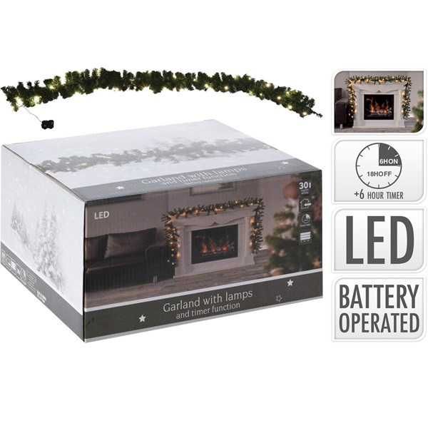 PerfectLED Guirlande | PerfectLED | 2.7 meter (30 leds, Timer, Batterijen, Binnen/Buiten) 766200000 767800600 768000010 K150302736 - 4