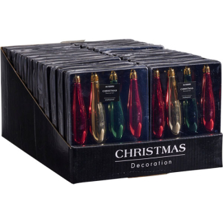 PerfectLED IJspegel kerst ornament | PerfectLED | 4 stuks (Rood/Groen/Goud) AVS101270 K151002197 - 4