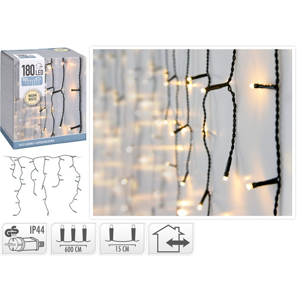PerfectLED IJspegelverlichting | 9 meter (180 leds, Binnen/Buiten, Warm wit) AX8401230 K150302715 - 4