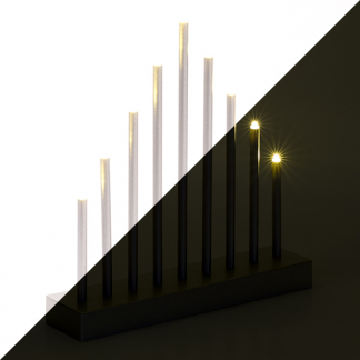 PerfectLED Kaarsenbrug | 25 x 26 cm (9 LEDs, Binnen, Zilver) AXZ202010 K150303700 - 
