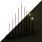 Kaarsenbrug | 25 x 26 cm (9 LEDs, Binnen, Zilver)
