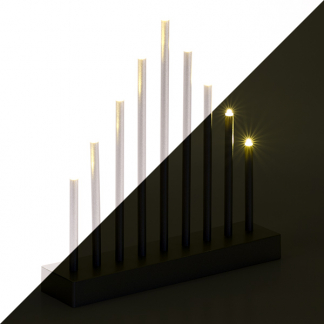 PerfectLED Kaarsenbrug | 25 x 26 cm (9 leds, Binnen, Zilver) AXZ202010 K150303700 - 1