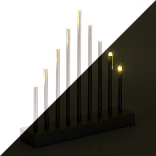 PerfectLED Kaarsenbrug | PerfectLED | 25 x 26 cm (9 leds, Binnen, Zilver) AXZ202010 K150303700 - 1