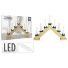 PerfectLED Kaarsenbrug | PerfectLED | 30 x 41 x 6 cm (7 leds, Elektrisch, Naturel, Hout) AX8000095 K150303798 - 3