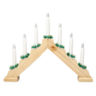 PerfectLED Kaarsenbrug | PerfectLED | 33 x 41 x 6 cm (7 leds, Batterijen, Timer, Naturel, Hout) AX8000180 K150303796 - 1