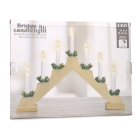 PerfectLED Kaarsenbrug | PerfectLED | 33 x 41 x 6 cm (7 leds, Batterijen, Timer, Naturel, Hout) AX8000180 K150303796 - 4