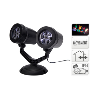PerfectLED Kerst dubbele projector | PerfectLED | 9 m bereik (Gekleurd, Timer, Binnen/Buiten) AXY001120 K151002256