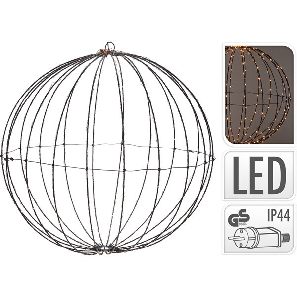 PerfectLED Kerst lichtbol | Ø 50 cm (320 leds, Extra warm wit, Metaal) AMZ141280 AX2200220 K150303793 - 4