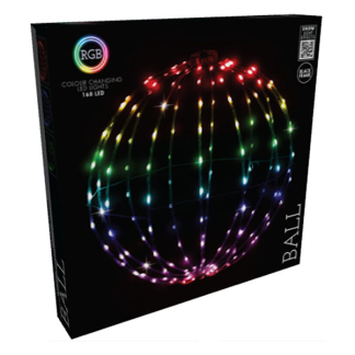 PerfectLED Kerst lichtbol | PerfectLED | Ø 40 centimeter (168 leds, Multicolor, Afstandsbediening, Multicolor, Binnen/Buiten) AX5380400 K151000803 - 2