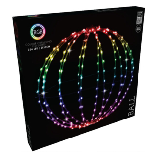 PerfectLED Kerst lichtbol | PerfectLED | Ø 50 centimeter (224 leds, Multicolor, Afstandsbediening, Multicolor, Binnen/Buiten) AX5380410 K151000804 - 2
