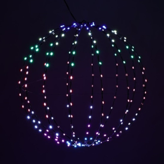PerfectLED Kerst lichtbol | PerfectLED | Ø 50 centimeter (224 leds, Multicolor, Afstandsbediening, Multicolor, Binnen/Buiten) AX5380410 K151000804 - 1