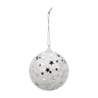PerfectLED Kerstbal | PerfectLED | Ø 8 cm (Glitter, Wit) ABJ443240 K151000954 - 1
