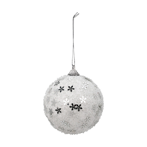 PerfectLED Kerstbal | PerfectLED | Ø 8 cm (Glitter, Wit) ABJ443240 K151000954 - 2