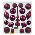 PerfectLED Kerstballen | 19 stuks (Piek, Bordeaux rood) CAN214930 K151000222