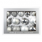 PerfectLED Kerstballen | 26 stuks (Glas, Zilver) ACT504010 K151000238 PerfectLED Kerstballen | 26 stuks (Glas, Zilver) ACT504010 K151000238