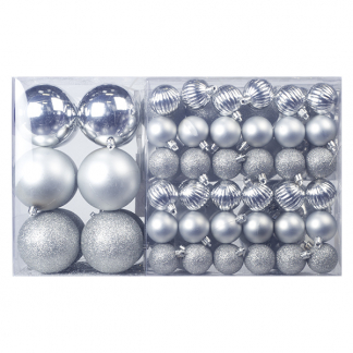 PerfectLED Kerstballen | 94 stuks (Zilver) ACS100710 K151000234 - 