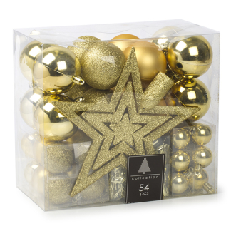 PerfectLED Kerstballen | PerfectLED | 54 stuks (Piek, Slinger, Goud) ACS108000 K151000828