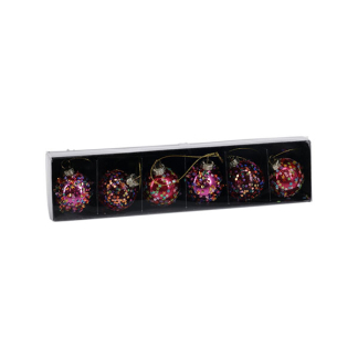 PerfectLED Kerstballen set | PerfectLED | Ø 4 cm | 6 stuks (Roze) ABT636710 K151002135 - 4