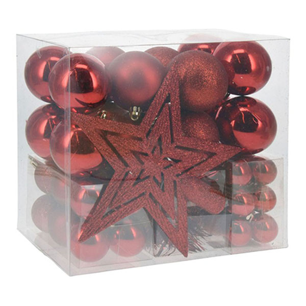 PerfectLED Kerstballen set | PerfectLED | 54 stuks (Piek, Slinger, Rood) ACS108020 K151000830 - 1