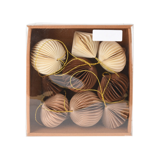 PerfectLED Kerstballen set | PerfectLED | 6 cm | 9 stuks (Papier, 3-kleurig) A64102700 K151000956