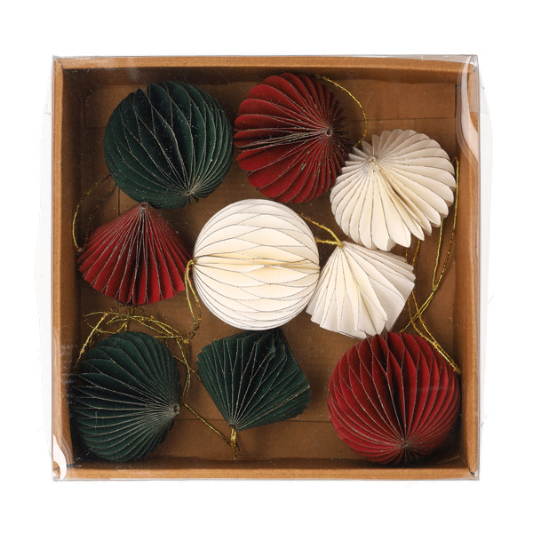 PerfectLED Kerstballen set | PerfectLED | 6 cm | 9 stuks (Papier, 3-kleurig) A64105940 K151000957 - 1