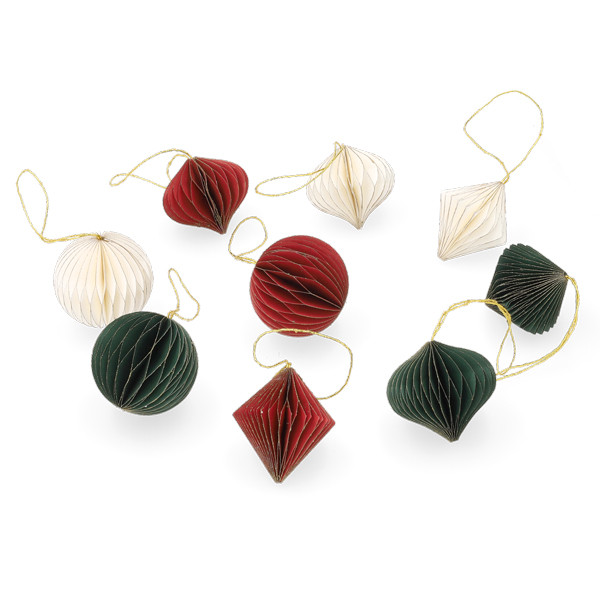 PerfectLED Kerstballen set | PerfectLED | 6 cm | 9 stuks (Papier, 3-kleurig) A64105940 K151000957 - 2