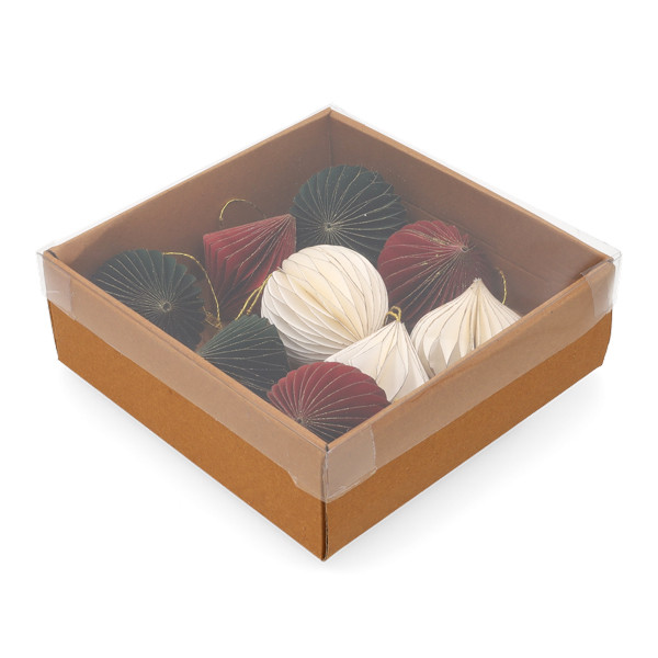PerfectLED Kerstballen set | PerfectLED | 6 cm | 9 stuks (Papier, 3-kleurig) A64105940 K151000957 - 4