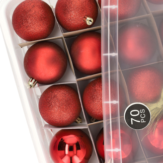 PerfectLED Kerstballen set | PerfectLED | 70 stuks (Rood) ACS300320 K151000946 - 2