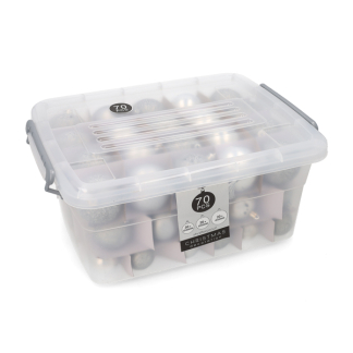 PerfectLED Kerstballen set | PerfectLED | 70 stuks (Zilver) ACS300310 K151000945 - 3