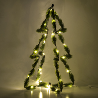 PerfectLED Kerstboom met verlichting | 40 x 25 cm (30 LEDs, Timer, Batterij, Binnen) AMZ105890 K150303875 - 