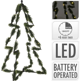 PerfectLED Kerstboom met verlichting | 40 x 25 cm (30 leds, Timer, Batterij, Binnen) AMZ105890 K150303875 - 4