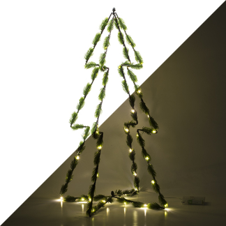 PerfectLED Kerstboom met verlichting | 65 x 38 cm (50 leds, Timer, Batterij, Binnen) AMZ105900 K150303876 - 1