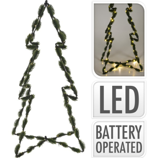 PerfectLED Kerstboom met verlichting | 65 x 38 cm (50 leds, Timer, Batterij, Binnen) AMZ105900 K150303876 - 4