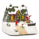 PerfectLED Kerstdorp - Huisje met kerstman (LED, Bewegend, Batterij, Binnen) ACJ000060-2 K151000261 PerfectLED Kerstdorp - Huisje met kerstman (LED, Bewegend, Batterij, Binnen) ACJ000060-2 K151000261