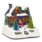 PerfectLED Kerstdorp - Huisje met kerstman (LED, Bewegend, Batterij, Binnen) ACJ000060 K151000260 PerfectLED Kerstdorp - Huisje met kerstman (LED, Bewegend, Batterij, Binnen) ACJ000060 K151000260