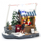PerfectLED Kerstdorp - Winkel met kerstman (LED, Batterij, Binnen) ACD000500-2 K151000336 PerfectLED Kerstdorp - Winkel met kerstman (LED, Batterij, Binnen) ACD000500-2 K151000336