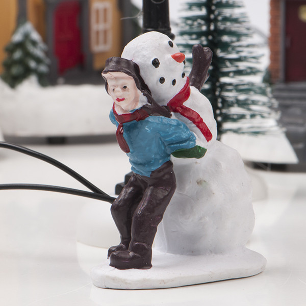 PerfectLED Kerstdorp accessoire | PerfectLED (Set van 10, Led, Batterijen, Klein kerstdorpje) ABG102030 K151000827 - 5