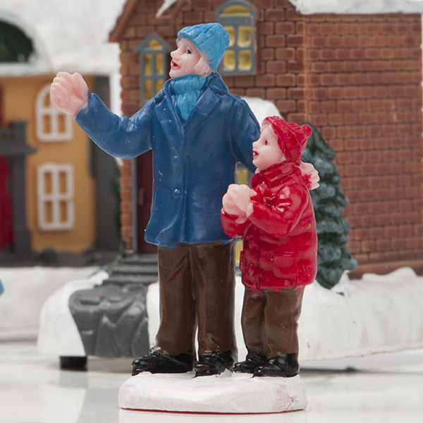 PerfectLED Kerstdorp accessoire | PerfectLED (Set van 10, Led, Batterijen, Klein kerstdorpje) ABG102030 K151000827 - 3