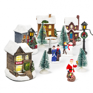 PerfectLED Kerstdorp accessoire (Set van 14, Led) ABG100810 K151000215