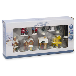 PerfectLED Kerstdorp accessoires | PerfectLED (10 stuks, led, Batterijen, Klein kerstdorpje) ABG102030 K151000827 - 6