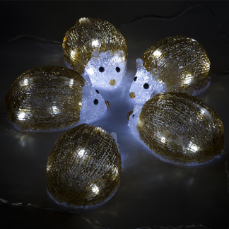 PerfectLED Kerstfiguur egel | PerfectLED | 5 stuks (Kerstslinger, Acryl, Timer, Helder wit, Binnen/Buiten) AGX000130 K151000769 - 4
