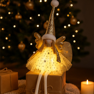 PerfectLED Kerstfiguur engel | PerfectLED | 22 x 16 x 60 centimeter (Led, Wit, Kunststof, Batterijen, Binnen) AMA000520 K151001035 - 2