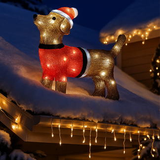 PerfectLED Kerstfiguur hond | PerfectLED | 38 x 14.5 x 40.5 cm (Led, Acryl, Binnen/Buiten) AGX100020 K151001032 - 2