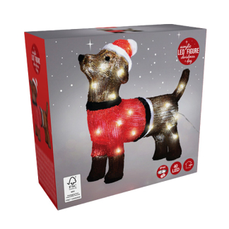 PerfectLED Kerstfiguur hond | PerfectLED | 38 x 14.5 x 40.5 cm (Led, Acryl, Binnen/Buiten) AGX100020 K151001032 - 3