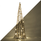 Kerstfiguur kegel | 12 x 40 cm (LED, Timer, Binnen)