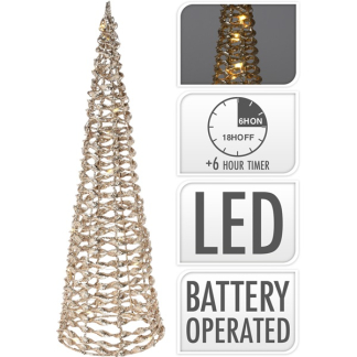 PerfectLED Kerstfiguur kegel | 12 x 40 cm (Led, Timer, Binnen) AMZ105300 K150303853 - 4
