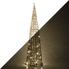 Kerstfiguur kegel | 16 x 60 cm (Led, Timer, Binnen)