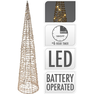 PerfectLED Kerstfiguur kegel | 16 x 60 cm (Led, Timer, Binnen) AMZ105310 K150303854 - 4
