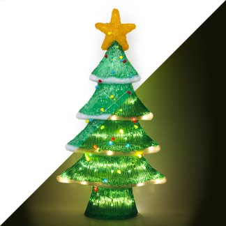 PerfectLED Kerstfiguur kerstboom | PerfectLED | 56 x 15 x 102 centimeter (Acryl, Timer, Helder wit, Binnen/Buiten) AMC000140 K151000773