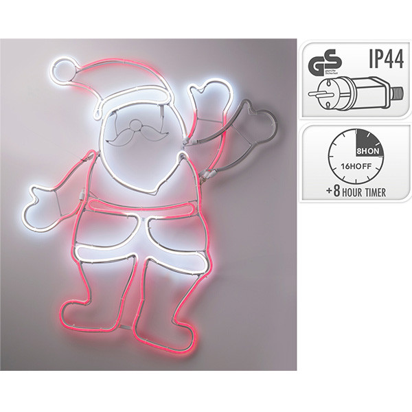 PerfectLED Kerstfiguur kerstman | PerfectLED | 55 x 61 cm (Bewegend licht, 509 leds, Netstroom, Timer, Binnen/Buiten) AXD200020 K151001028 - 6